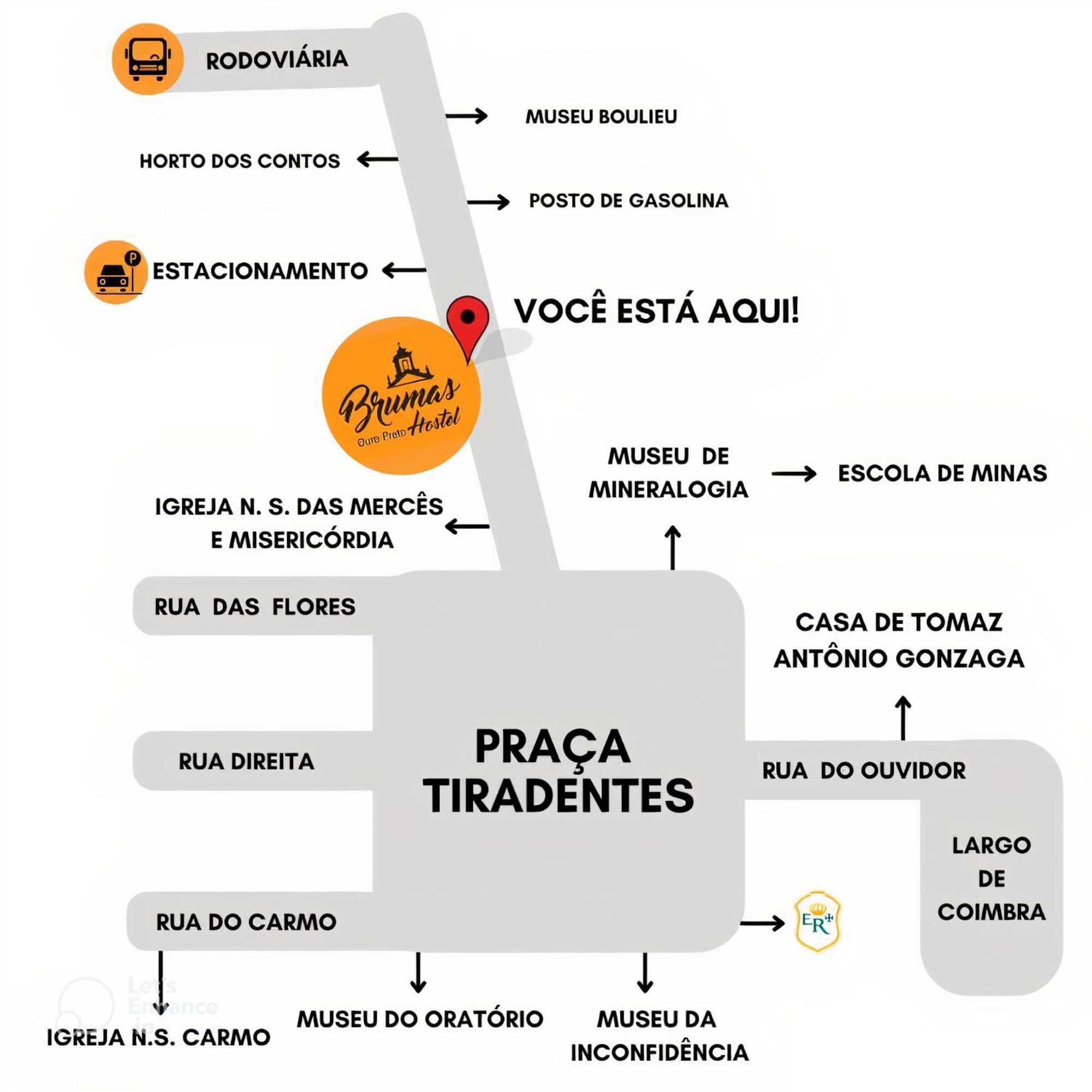 Brumas Ouro Preto Hostel E Pousada ภายนอก รูปภาพ